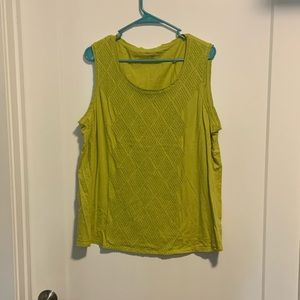 Coldwater Creek textured front tank 2X